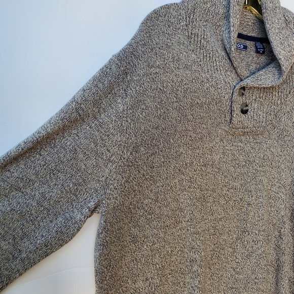 IZOD Oversized Sweater Size XL Shawl Collar - Picture 3 of 11